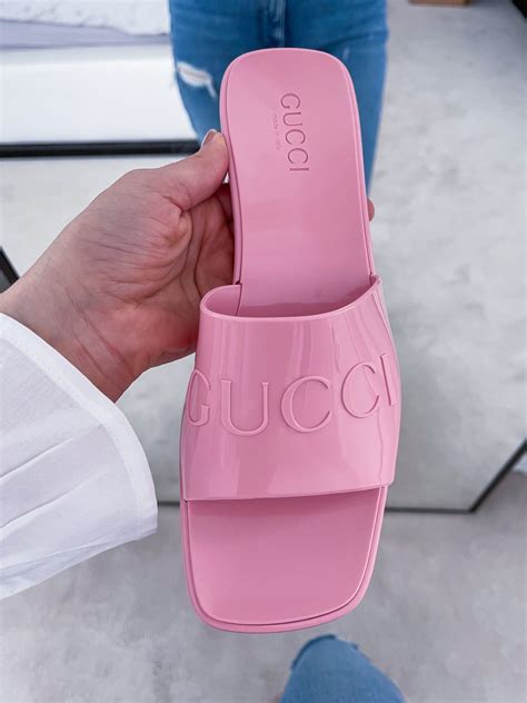 gucci plastic sandals dupe|Gucci knockoff sandals.